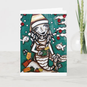 CARTÃO DE FESTIVIDADES CHRISTMAS MERMAID