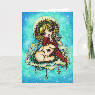 Cartão De Festividades Christmas Miracle Angel Art by Hannah Lynn