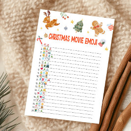 Cartão De Festividades Christmas Movie Emoji Game