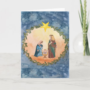 Cartão De Festividades Christmas Nativity
