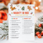 Cartão De Festividades Christmas Naughty or Nice Game<br><div class="desc">Who made Santa’s list? Play our Christmas Naughty or Nice Printable Game for a hilarious dose of holiday fun.

76SE B</div>
