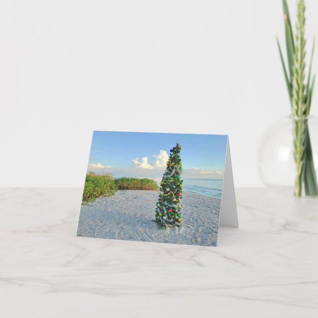 Cartão De Festividades Christmas on Sanibel holiday note cards (Frente)