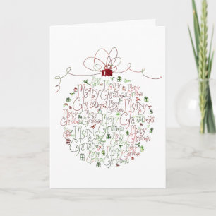 Cartão De Festividades Christmas Ornament Greeting Card