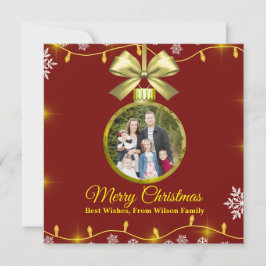 Cartão De Festividades Christmas Ornament Holiday Photo Card