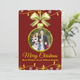 Cartão De Festividades Christmas Ornament Holiday Photo Card