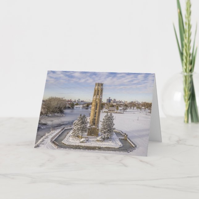 Cartão De Festividades Christmas Peace in Detroit (Frente)