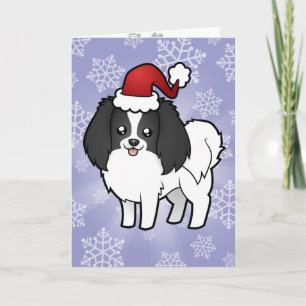 Cartão De Festividades Christmas Phalene / Japanese Chin