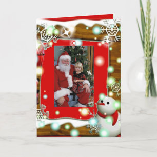 Cartão De Festividades Christmas Photo Frame Card