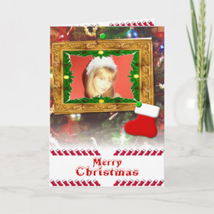 Cartão De Festividades Christmas PhotoFrame Card