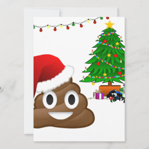 Cartão De Festividades christmas poo emoji
