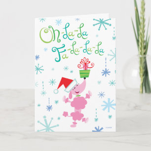 Cartão De Festividades Christmas Poodle Greeting Card