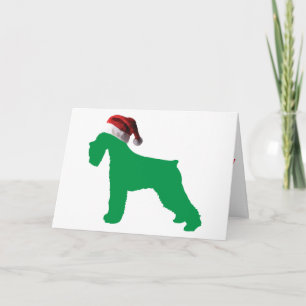 Cartão De Festividades Christmas Schnauzer