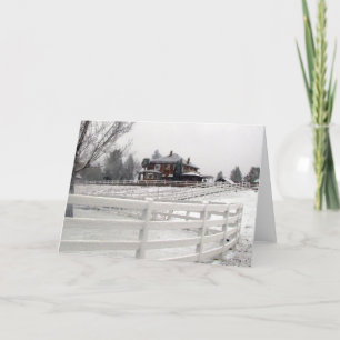 Cartão De Festividades Christmas Snow Card