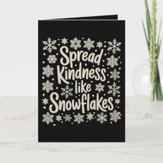 Cartão De Festividades Christmas Spread Kindness Like Snowflakes Xmas