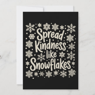 Cartão De Festividades Christmas Spread Kindness Like Snowflakes Xmas