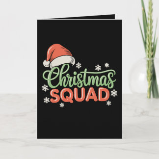 Cartão De Festividades Christmas Squad Matching Family Santa Xmas Holiday