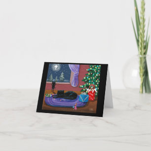 Cartão De Festividades Christmas Star Cats Creationarts