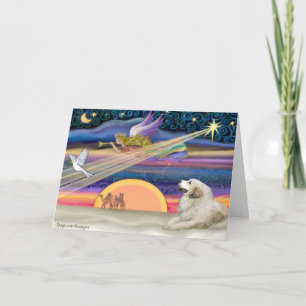 Cartão De Festividades Christmas Star - Great Pyrenees 1
