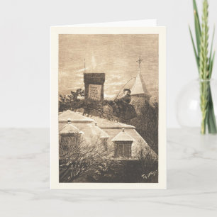 Cartão De Festividades Christmas Station, Thomas Nast, 1889