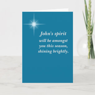 Cartão De Festividades Christmas sympathy card - customizable!