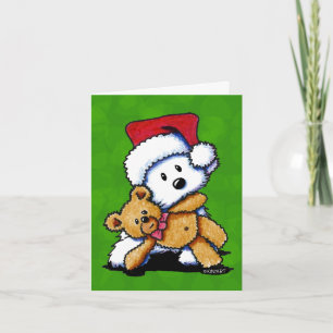Cartão De Festividades Christmas Teddybear Westie Cards