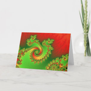 Cartão De Festividades Christmas Triple Twirl Greetings Card