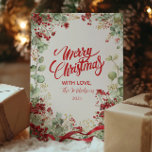 Cartão De Festividades Christmas Winter Berry Wreath<br><div class="desc">Um design fresco e festivo com bagas vermelhas,  eucalipto e pinheiro verde que traz a beleza natural do inverno em ambientes fechados. Este elegante estilo de feriado equilibra o encanto rústico com sotaques botânicos modernos,  fazer perfeito para encontros sazonais mergulhados em calor e tradição.</div>