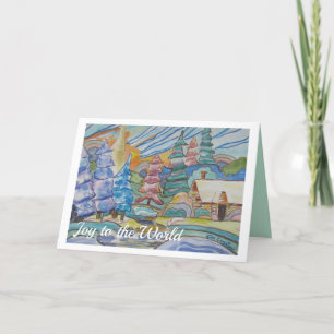 Cartão De Festividades Christmas Winter Scene