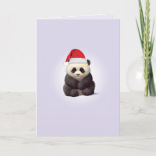 Cartão De Festividades Christmas Zoo Babies Panda Christmas Card