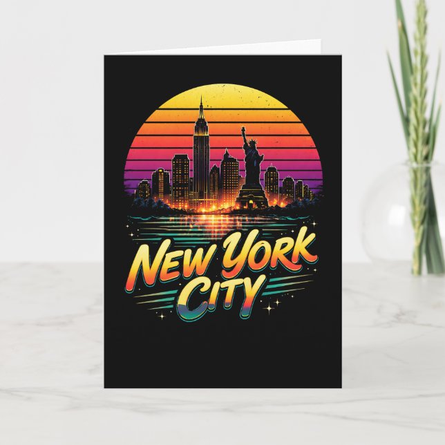 Cartão De Festividades Cidade de Nova York (Frente)