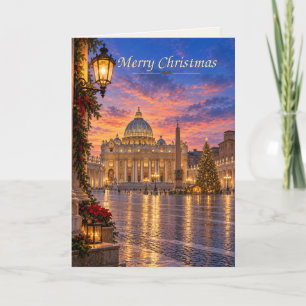 Cartão De Festividades Cidade do Vaticano Feliz Natal