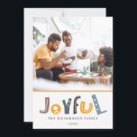 Cartão De Festividades Cinza Amarela Pastel Scandi Texto alegre Natal<br><div class="desc">Se precisar de mais alguma personalização,  por favor,  sinta-se à vontade para me enviar uma mensagem em yellowfebstudio@gmail.com.</div>