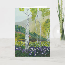 Cartão De Festividades Cinzelado em uma árvore