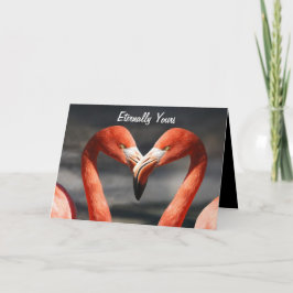 CARTÃO DE FESTIVIDADES CISNES ROSAS ETERNAMENTE SEU FELIZ DIA DOS NAMORAD