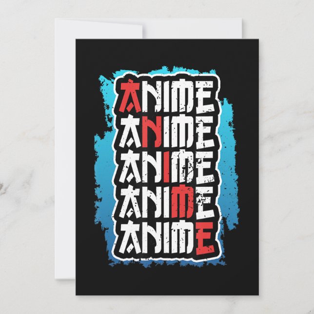 Cartão De Festividades citação do amante de animação engraçada cosplay ot (Frente)