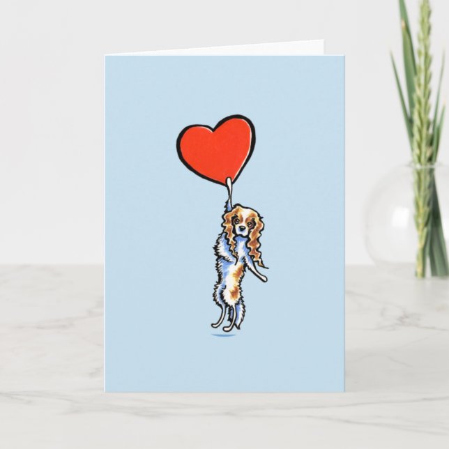 Cartão De Festividades CKCS Blenheim tem meus namorados do coração (Frente)