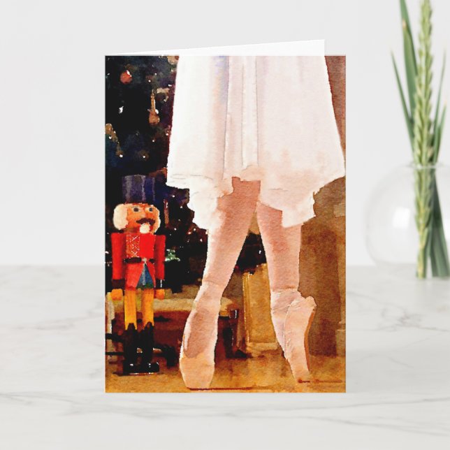 Cartão De Festividades Clara e o Nutcracker (Frente)