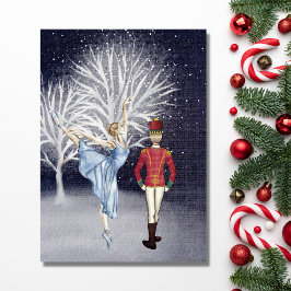 Cartão De Festividades Clara e o Nutcracker Land of Snow Balé