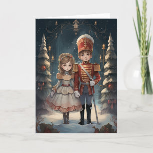 Cartão De Festividades Clara e o Quebra-Nozes Ballet Clássico de Natal Vi