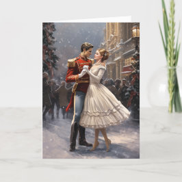 Cartão De Festividades Clara e o Quebra-Nozes Ballet Clássico de Natal Vi