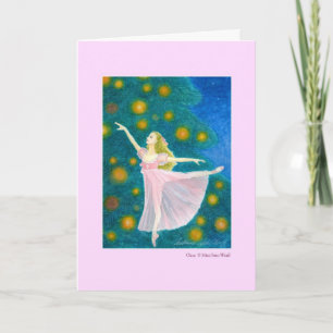 Cartão De Festividades Clara Greeting Cards with Dance Quote