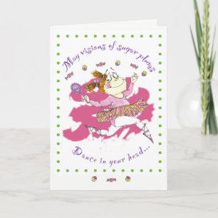 Cartão De Festividades Clarisse ballerina Christmas card