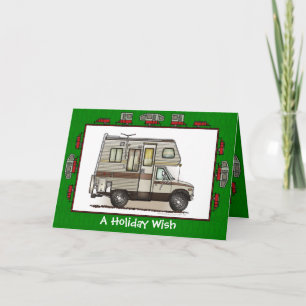 Cartão De Festividades ClassC Camper RV Magnets