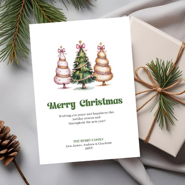 Cartão De Festividades Classic Earth Tone Leopard Christmas Tree Greeting (Classic Earth Tone Leopard Christmas Tree Greeting Card)