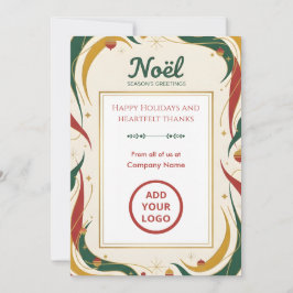 Cartão De Festividades Classic Retro Noël | Branding Suite Edition