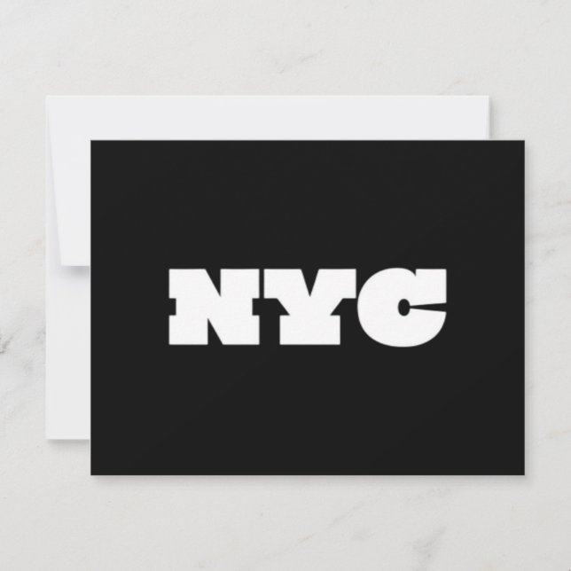 Cartão De Festividades Clássico de NY  (Frente)
