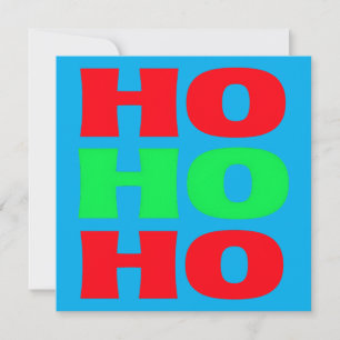 Cartão De Festividades Clássico Ho Ho Ho   Natal Atemporal