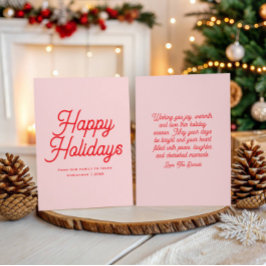 Cartão De Festividades Classico Script Caprichoso Feliz Natal