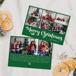 Cartão De Festividades Clássico, Simples, Feliz Natal Nove Foto