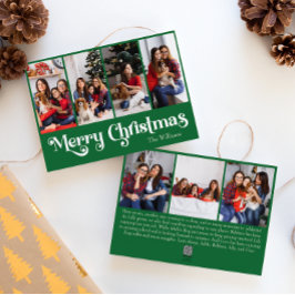 Cartão De Festividades Clássico, Simples, Feliz Natal Sete Foto